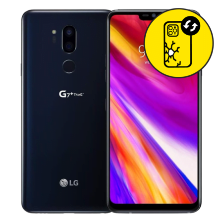 LG G7 Plus Black Back Glass Replacement