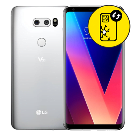 LG V30 Cloud Silver Back Glass Replacement