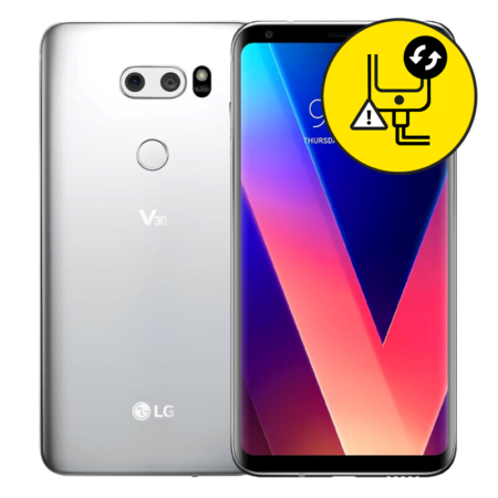 LG V30 Cloud Silver Charging Port Replacement