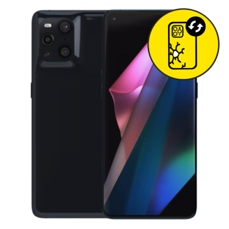 Oppo Find X3 Pro Black Back Glass Replacement