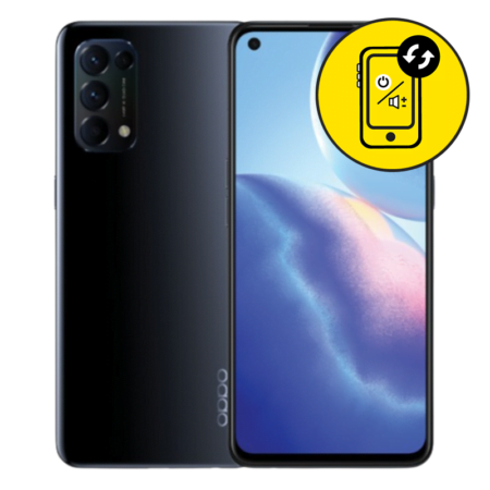 Oppo Reno 5 Black Power And Volume Button Replacement