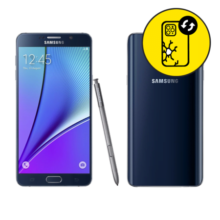 Samsung Galaxy Note 5 Blue Back Glass Replacement