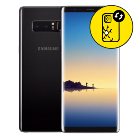 Samsung Galaxy Note 8 Black Back Glass Replacement