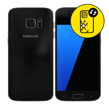 Samsung Galaxy S7 Black Back Glass Replacement