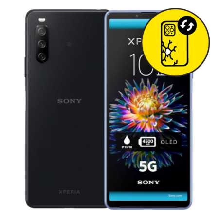 Sony XPERIA 10iii Black Back Glass Replacement