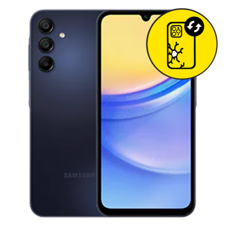 Samsung A15 5G Back Glass Replacement - Brave Black