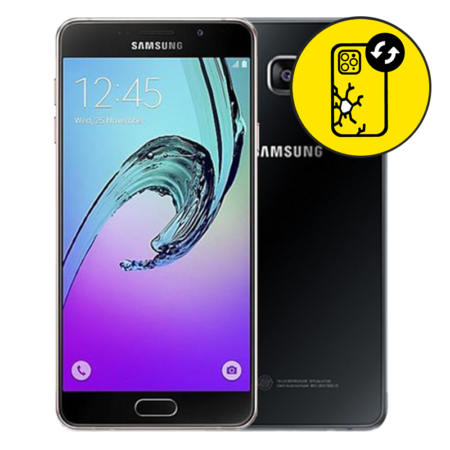 Samsung A3 2016 Back Glass Replacement - Black