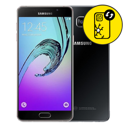 Samsung A7 2016 Back Glass Replacement - Black