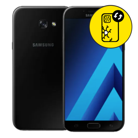 Samsung A7 2017 Back Glass Replacement - Black