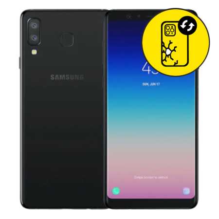 Samsung A8 Star Back Glass Replacement - Black