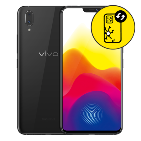 Vivo X21 UD Back Glass Replacement - Black