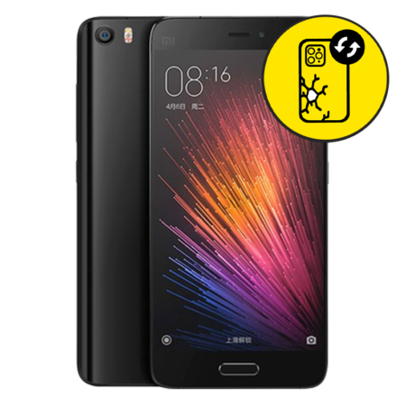 Xiaomi 5 Back Glass Replacement - Black