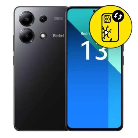 Xiaomi Redmi Note 13 4G Back Glass Replacement - Midnight Black