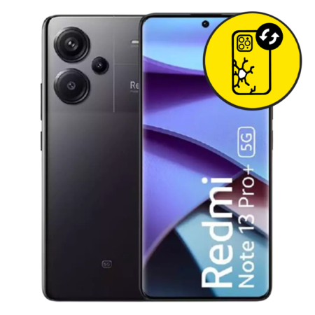 Xiaomi Redmi Note 13 Pro Plus Back Glass Replacement - Black