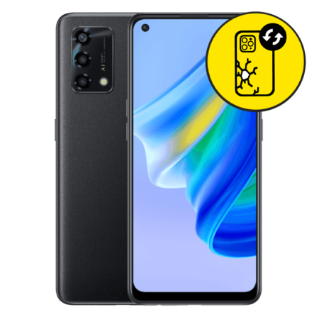 Oppo A95 Back Glass Replacement - Glowing Starry Black