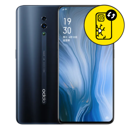 Oppo Reno Back Glass Replacement - Black