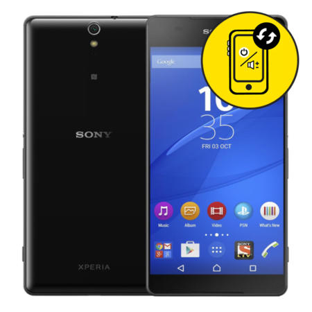 Sony C5 Ultra Black Power And Volume Button Replacement