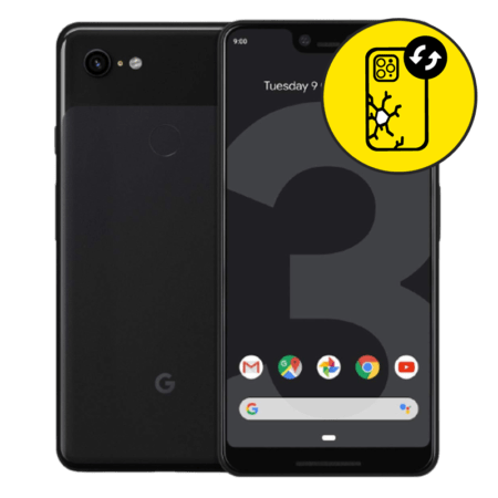 Google Pixel 3 Black Back Glass Replacement