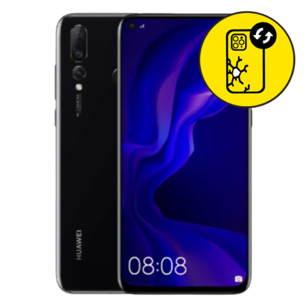 Huawei Nova 4 Black Back Glass Replacement