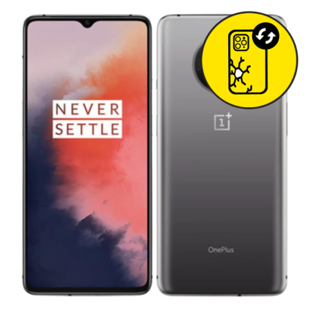 OnePlus 7T Silver Back Glass Replacement