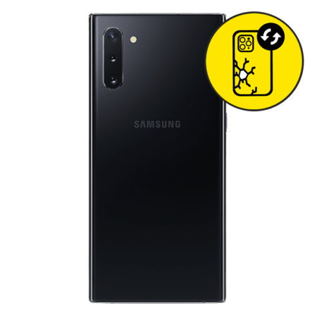 Samsung Galaxy Note 10 Black Back Glass Replacement