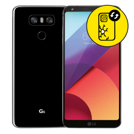 LG G6 Black Back Glass Replacement