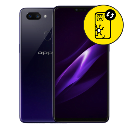 Oppo R15 Black Back Glass Replacement