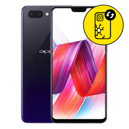 Oppo R15 Pro Black Back Glass Replacement