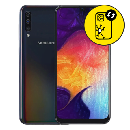 Samsung Galaxy A50 Black Back Glass Replacement