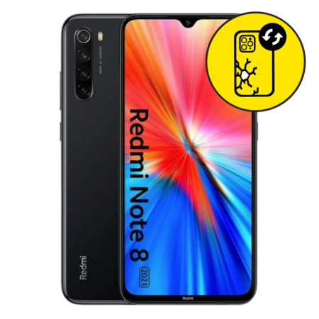 Xiaomi Redmi Note 8 Black Back Glass Replacement