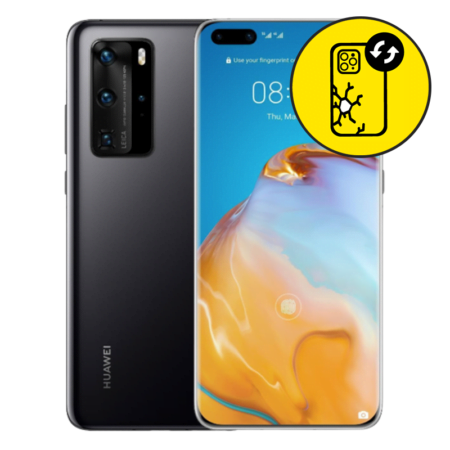 Huawei P40 Pro Black Back Glass Replacement