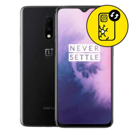 OnePlus 7 Black Back Glass Replacement