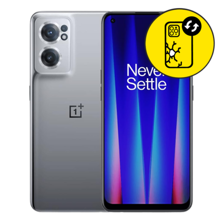 OnePlus Nord CE 2 Original Back Glass Replacement - Gray Mirror