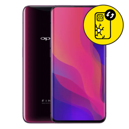 Oppo Find X Bordeaux Red Back Glass Replacement