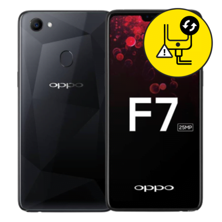 Oppo F7 Black Charging Port Replacement