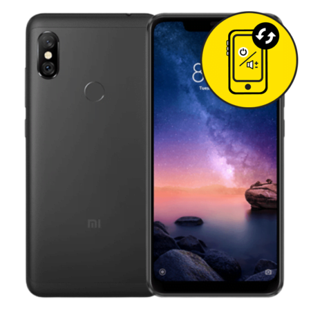 Xiaomi Redmi Note 6 Pro Black Power And Volume Button Replacement