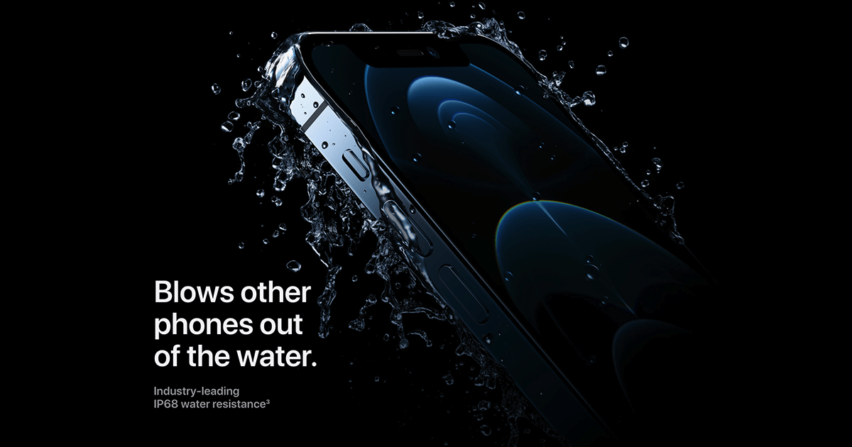 iPhone 12 water resistant