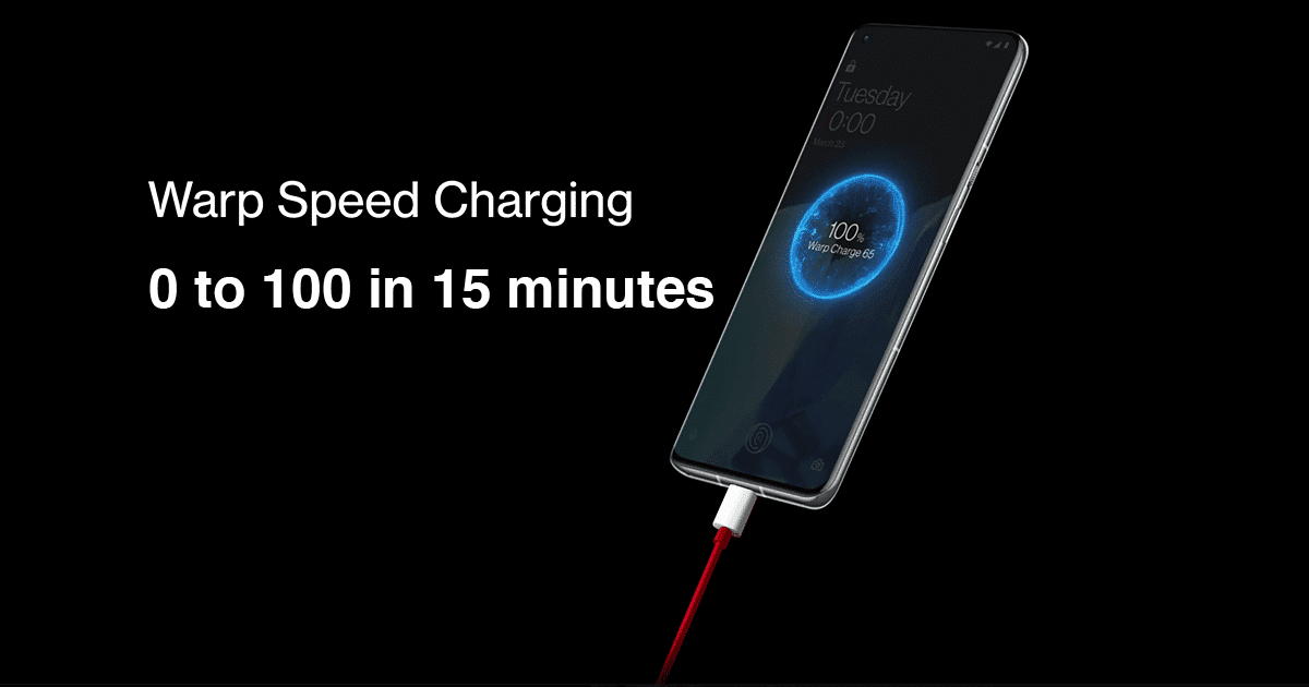 OnePlus 9 Pro Charging Banner