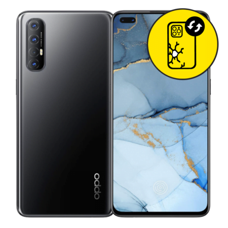 Oppo Reno 3 Pro Black Back Glass Replacement