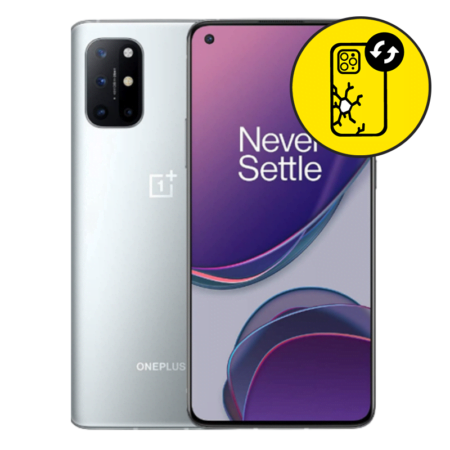 OnePlus 8T Silver BAck Glass Replacement