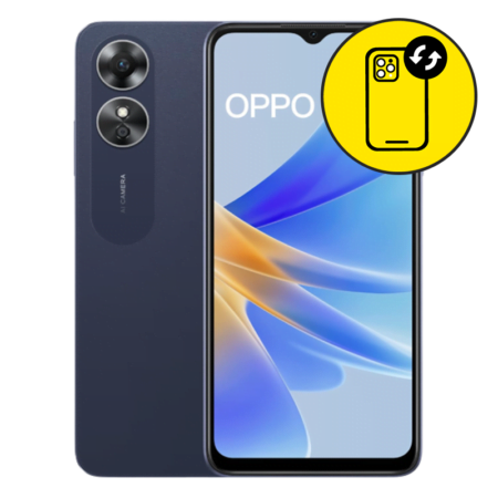 Oppo A17 Black Camera Lens Replacement