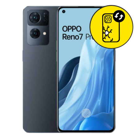 Oppo Reno 7 Pro 5G Black Back Glass Replacement