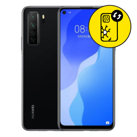 Huawei Nova 7SE Black Back Glass Replacement