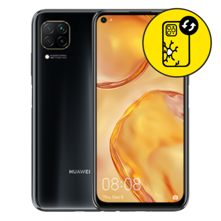 Huawei Nova 7i Black Back Glass Replacement