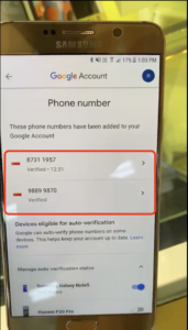 Google Auto Verification Issue