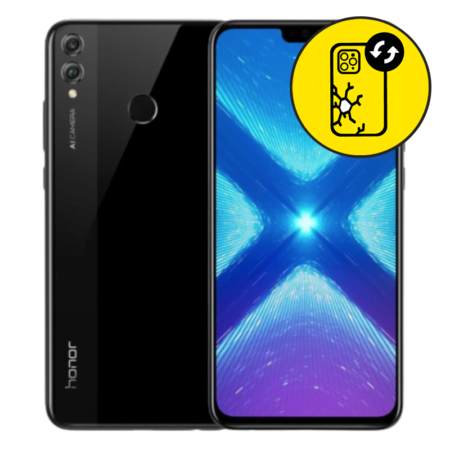 Huawei Honor 8X Black Back Glass Replacement