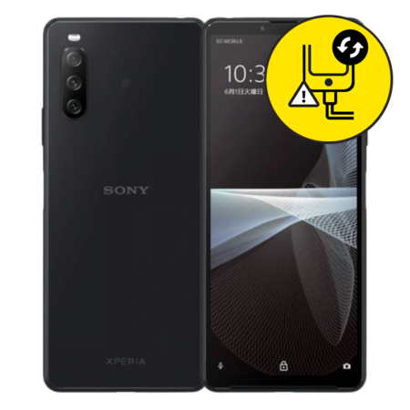 Sony Xperia 10 iii Lite Black Charging Port Replacement