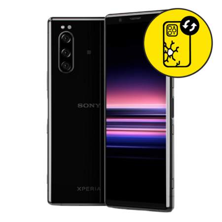 Sony XPERIA 5 Black Back Glass Replacement