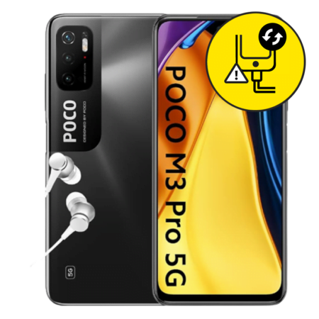 Xiaomi Poco M3 Pro 5G Black Charging Port Replacement