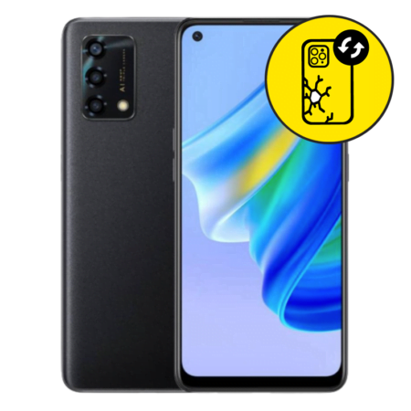 Oppo A95 5G Black Back Glass Replacement